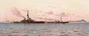 Carlos de Haes The Battleship Barroso china oil painting artist